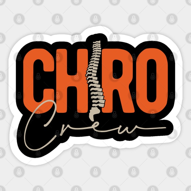 Chiro Crew Chiropractor Chiropractic Squad Sticker by Crea8Expressions